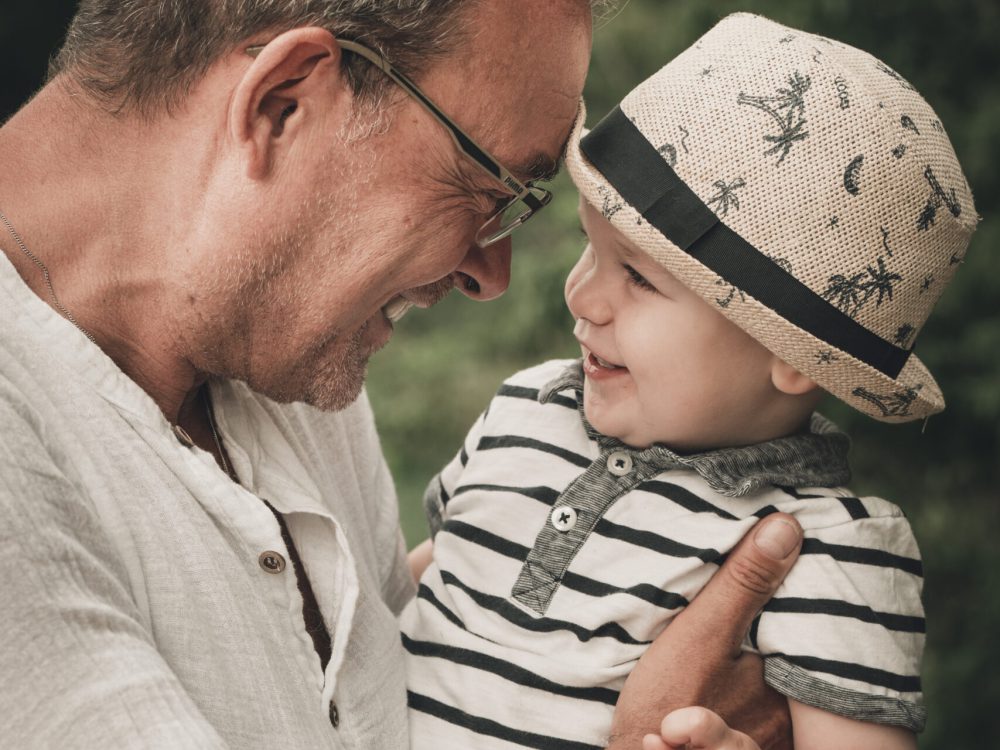 Opa und Enkel Fotograf fotografieret