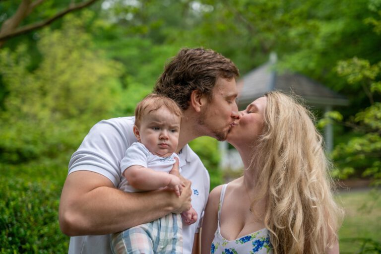 Familienfoto Becker im Park